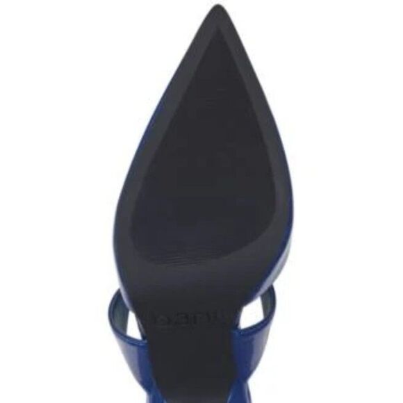 BAR III Womens Blue Padded Strappy Candace Pointed Toe Stiletto Pumps Shoes - Picture 4 of 4